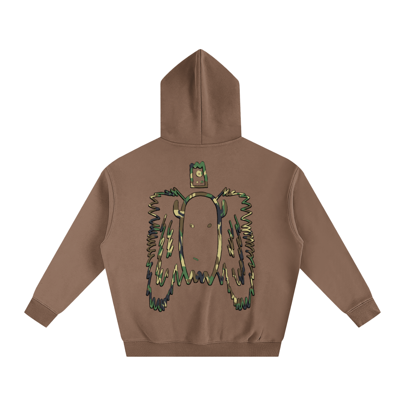 Camo Crown Ghost Hoodie