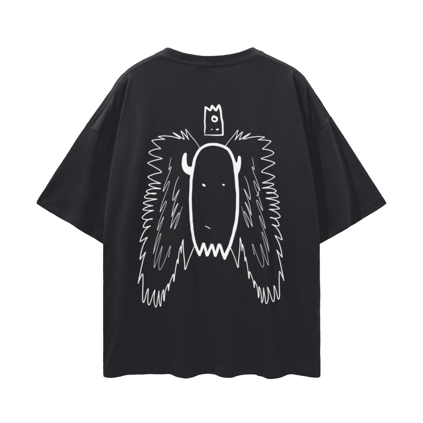 Crown Ghost® Oversized Tee – “Unseen. Unbothered. Crowned.”