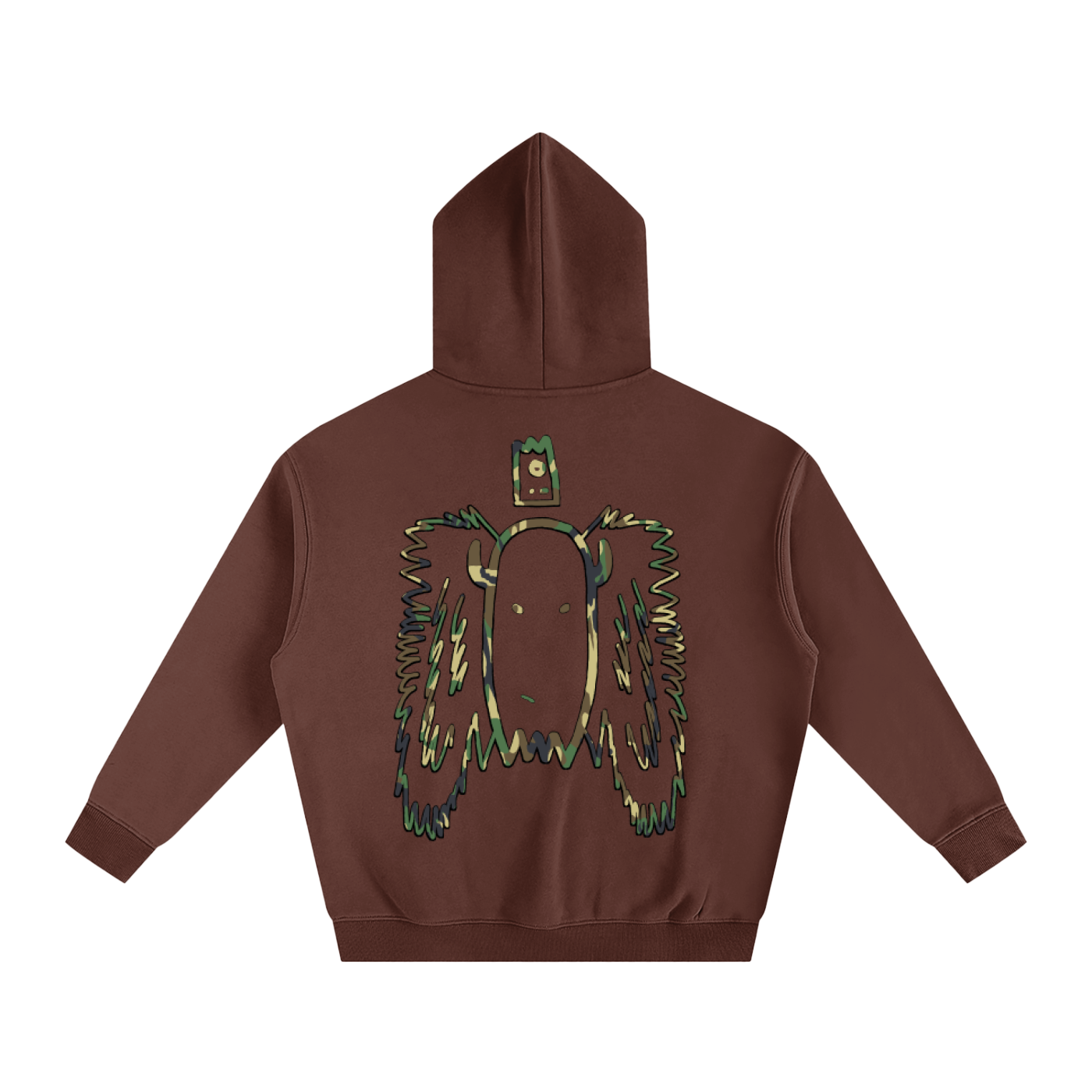 Camo Crown Ghost Hoodie